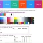proof.de: Spotcolor mediawedge / Sonderfarben Medienkeil mit Auswertung nach ISO/DIS 12647-7:2016