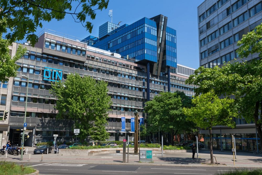 Standardiseringens hus på DIN-Platz i Berlin