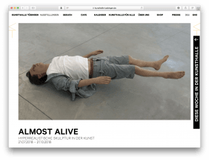 "Almost Alive" Kunsthalle Tübingenissä