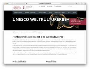 Maailman kulttuuriperintö Jääkauden taide Tübingen
