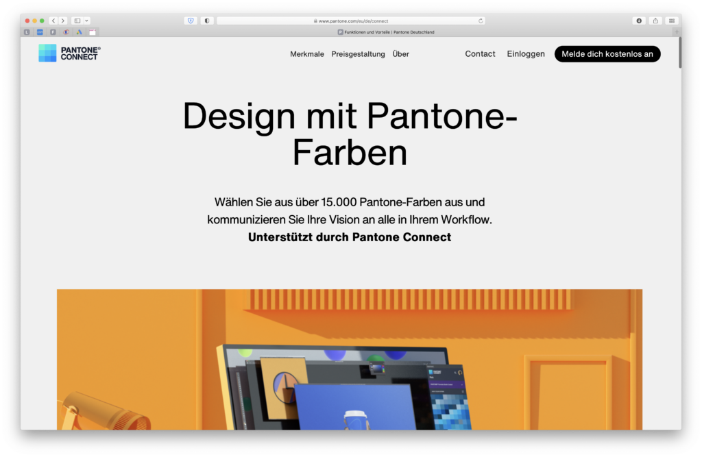 Ny PANTONE Find a Color-hjemmeside: Nu kun med PANTONE Connect: Uden at logge ind kan du ikke engang længere få adgang til RGB- og CMYK-værdierne for PANTONE-farver på PANTONEs hjemmeside.