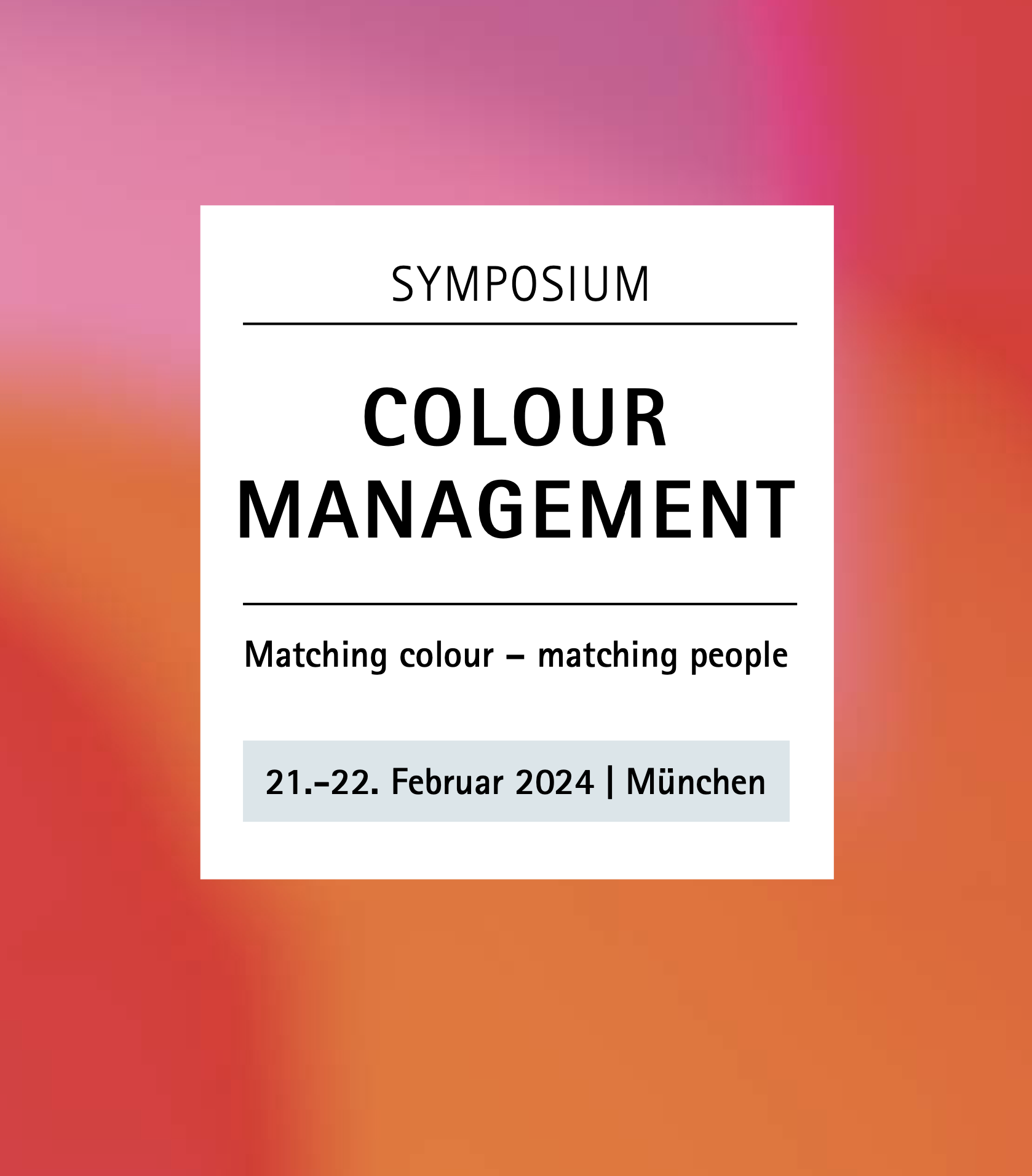 Logo du Fogra Colour Management Symposium 2024 Munich