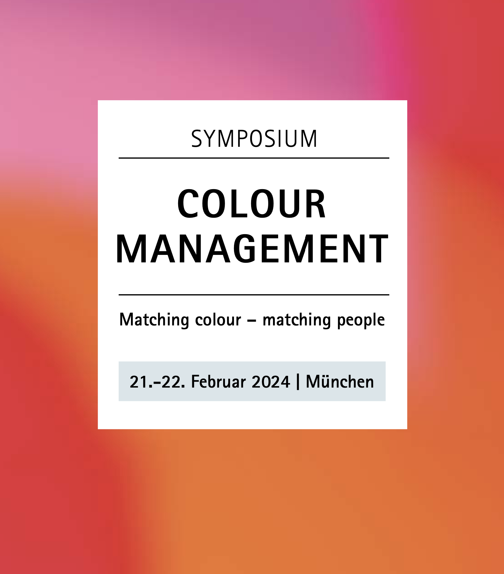 Logo des Fogra Colour Management Symposium 2024 München